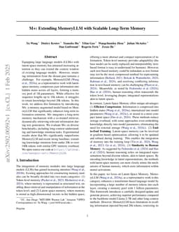 M+: Extending MemoryLLM with Scalable Long-Term Memory