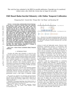 EKF-Based Radar-Inertial Odometry with Online Temporal Calibration