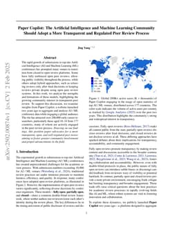Paper Copilot: The Artificial Intelligence and Machine Learning Community Should Adopt a More Transparent and Regulated Peer Review Process