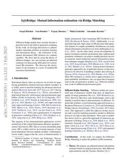 InfoBridge: Mutual Information estimation via Bridge Matching