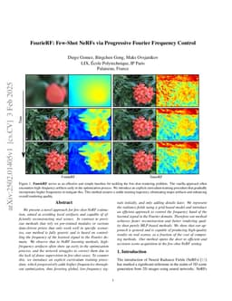 FourieRF: Few-Shot NeRFs via Progressive Fourier Frequency Control