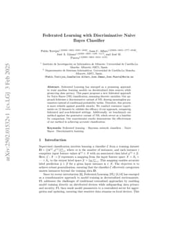 Federated Learning with Discriminative Naive Bayes Classifier