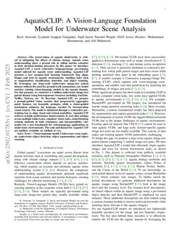 AquaticCLIP: A Vision-Language Foundation Model for Underwater Scene Analysis