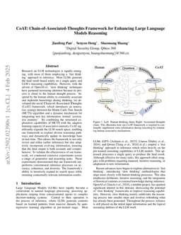 CoAT: Chain-of-Associated-Thoughts Framework for Enhancing Large Language Models Reasoning