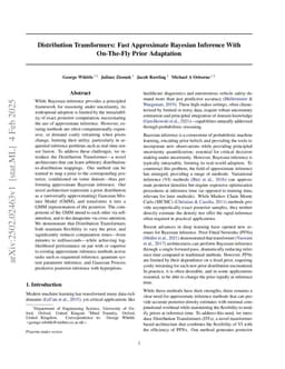 Distribution Transformers: Fast Approximate Bayesian Inference With On-The-Fly Prior Adaptation