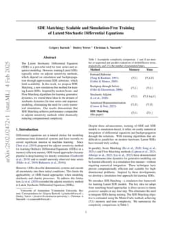 SDE Matching: Scalable and Simulation-Free Training of Latent Stochastic Differential Equations