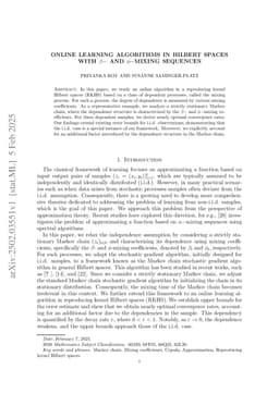 Online Learning Algorithms in Hilbert Spaces with $\beta-$ and $\phi-$Mixing Sequences