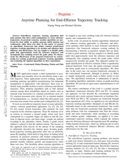 Anytime Planning for End-Effector Trajectory Tracking