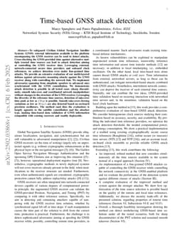 Time-based GNSS attack detection