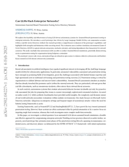 Can LLMs Hack Enterprise Networks? Autonomous Assumed Breach Penetration-Testing Active Directory Networks