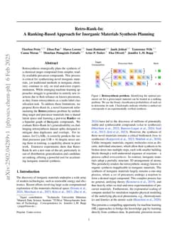 Retro-Rank-In: A Ranking-Based Approach for Inorganic Materials Synthesis Planning
