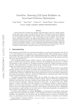 ScoreFlow: Mastering LLM Agent Workflows via Score-based Preference Optimization