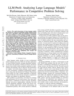 LLM-ProS: Analyzing Large Language Models' Performance in Competitive Problem Solving