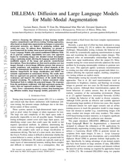 DILLEMA: Diffusion and Large Language Models for Multi-Modal Augmentation
