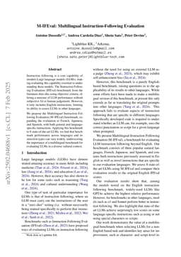 M-IFEval: Multilingual Instruction-Following Evaluation