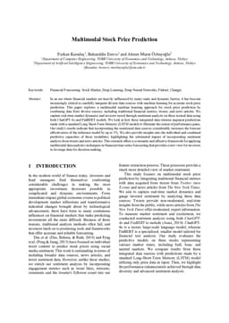 Multimodal Stock Price Prediction