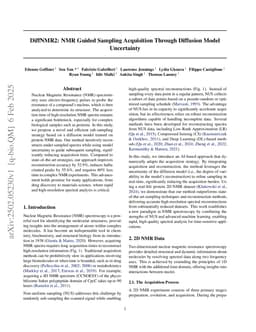 DiffNMR2: NMR Guided Sampling Acquisition Through Diffusion Model Uncertainty