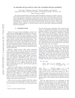 Is attention all you need to solve the correlated electron problem?