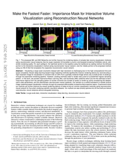 Make the Fastest Faster: Importance Mask for Interactive Volume Visualization using Reconstruction Neural Networks