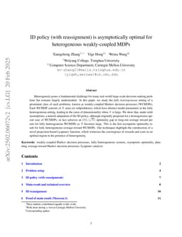 Projection-based Lyapunov method for fully heterogeneous weakly-coupled MDPs