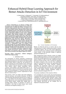 Enhanced Hybrid Deep Learning Approach for Botnet Attacks Detection in IoT Environment