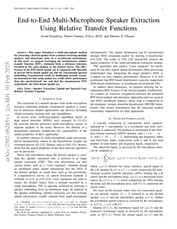 End-to-End Multi-Microphone Speaker Extraction Using Relative Transfer Functions