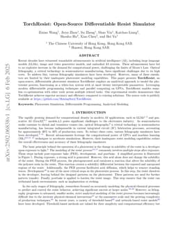 TorchResist: Open-Source Differentiable Resist Simulator