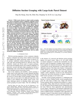 Diffusion Suction Grasping with Large-Scale Parcel Dataset
