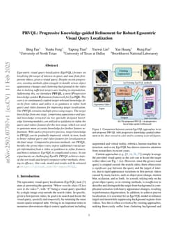 PRVQL: Progressive Knowledge-guided Refinement for Robust Egocentric Visual Query Localization