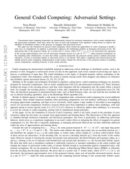 General Coded Computing: Adversarial Settings