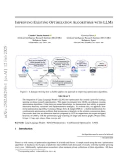 Improving Existing Optimization Algorithms with LLMs