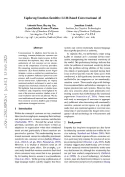Exploring Emotion-Sensitive LLM-Based Conversational AI