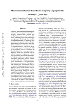 Objective quantification of mood states using large language models