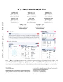 UKTA: Unified Korean Text Analyzer