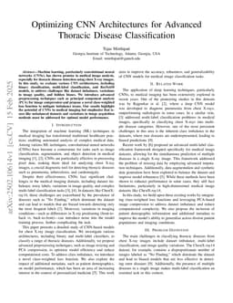 Optimizing CNN Architectures for Advanced Thoracic Disease Classification