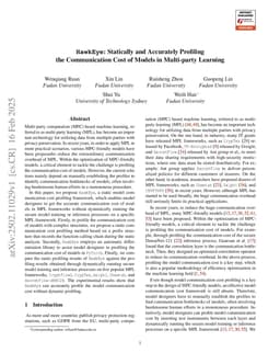 HawkEye: Statically and Accurately Profiling the Communication Cost of Models in Multi-party Learning