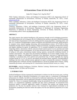 AI Generations: From AI 1.0 to AI 4.0