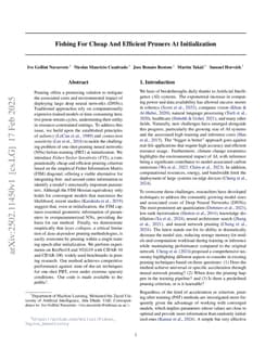 Fishing For Cheap And Efficient Pruners At Initialization