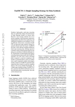 FastMCTS: A Simple Sampling Strategy for Data Synthesis