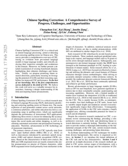 Chinese Spelling Correction: A Comprehensive Survey of Progress, Challenges, and Opportunities