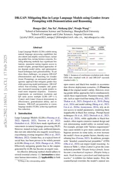 DR.GAP: Mitigating Bias in Large Language Models using Gender-Aware Prompting with Demonstration and Reasoning
