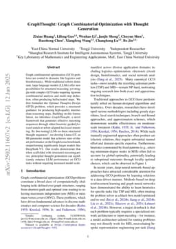 GraphThought: Graph Combinatorial Optimization with Thought Generation