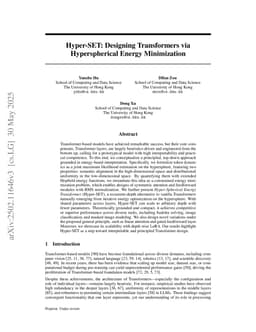Hyper-SET: Designing Transformers via Hyperspherical Energy Minimization