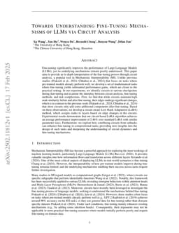 Towards Understanding Fine-Tuning Mechanisms of LLMs via Circuit Analysis