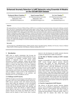Enhanced Anomaly Detection in IoMT Networks using Ensemble AI Models on the CICIoMT2024 Dataset