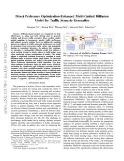 Direct Preference Optimization-Enhanced Multi-Guided Diffusion Model for Traffic Scenario Generation