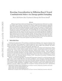 Boosting Generalization in Diffusion-Based Neural Combinatorial Solver via Energy-guided Sampling