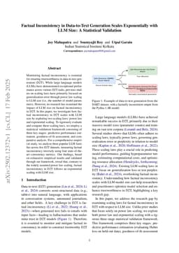 Factual Inconsistency in Data-to-Text Generation Scales Exponentially with LLM Size: A Statistical Validation