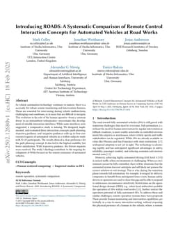 Introducing ROADS: A Systematic Comparison of Remote Control Interaction Concepts for Automated Vehicles at Road Works