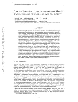 Circuit Representation Learning with Masked Gate Modeling and Verilog-AIG Alignment